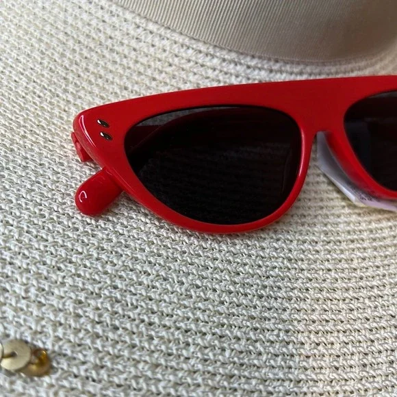 Stella McCartney Kids Cat Eye Sunglasses, Red